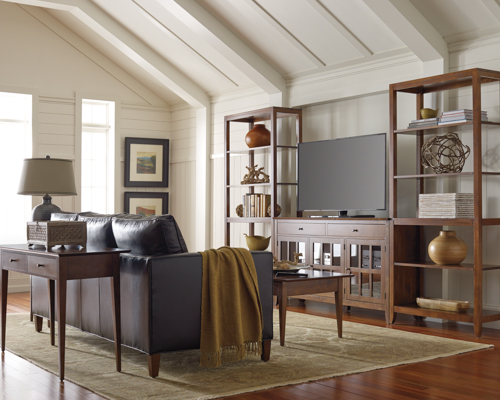 Amish Builder Stickley Living Room Media Setting
